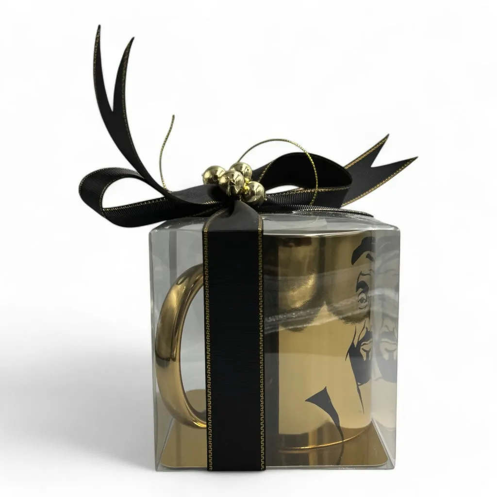 HH Sheikh Zayed Black Classic Gold Mug