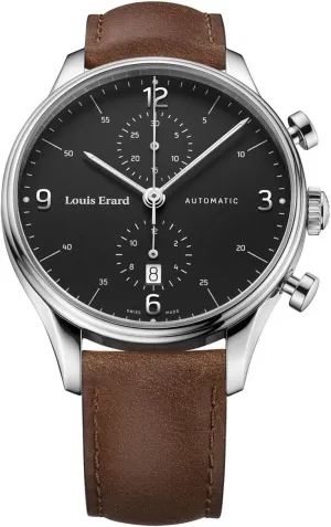 Héritage Classic Automatic Watch, Chronograph, Black, Day