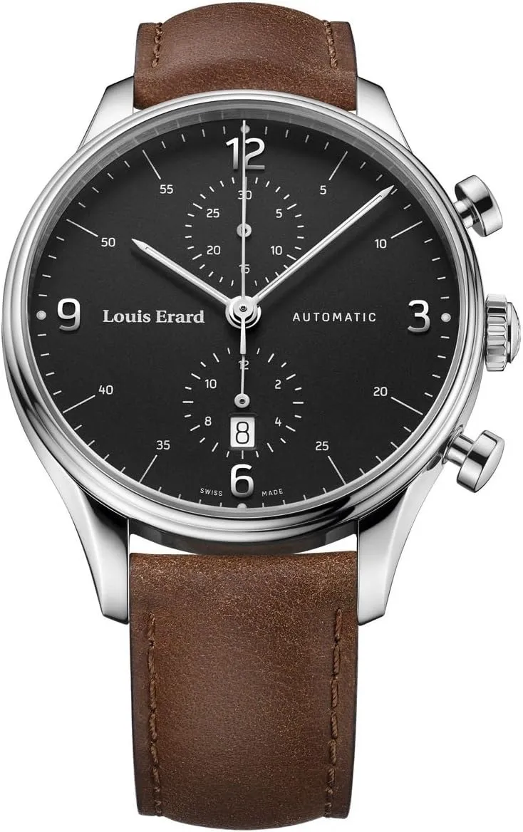 Héritage Classic Automatic Watch, Chronograph, Black, Day
