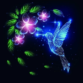 Hummingbird Jigsaw Puzzles for Adults 1000 Piece,1000 Pcs Wooden Puzzles Educational Intellectual Family Game Toys,Flying Colibri Bird Pink Flowers