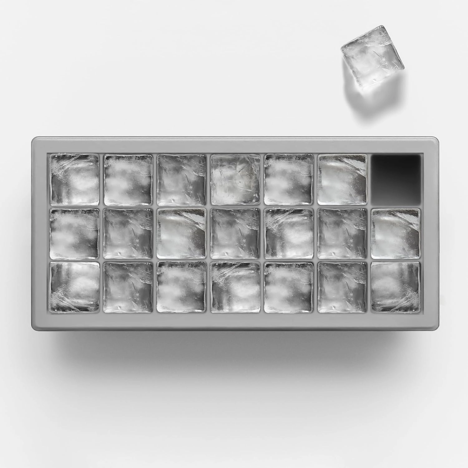 Ice Cube Tray – Small Silicone Molds with Lids, BPA-Free and Flexible for Cocktails and Beverages – Set of 2 - glacio