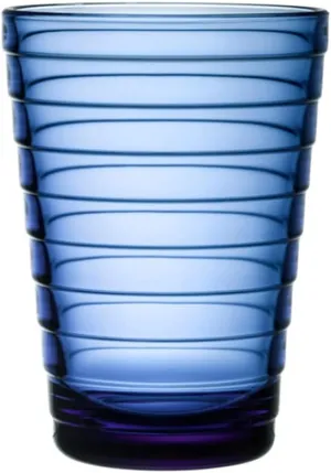 iittala 1066653 Aino Aalto High Ball Pair Set (2 Pieces) Ultramarine Blue