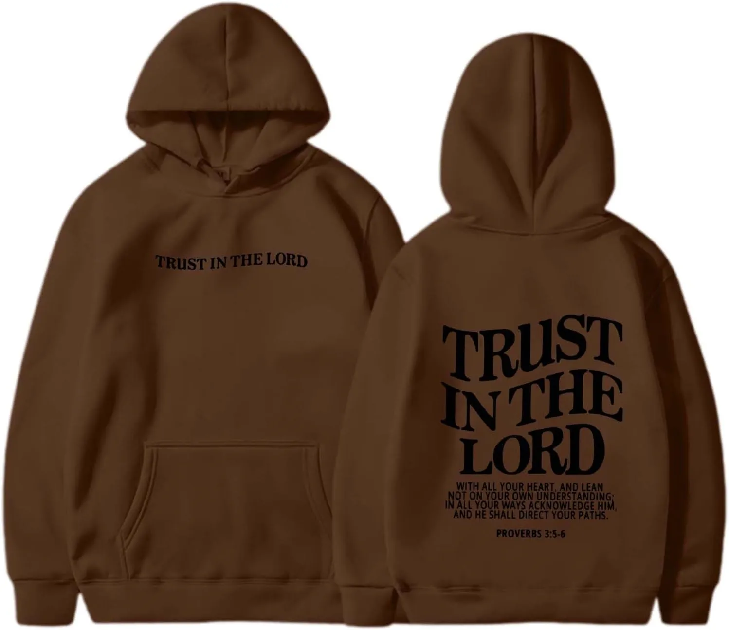 Inspirational for Women Jesus Sweatshirts Comfort Sweatshirt Christian Hoodies Pull Over Trust In The Lord Christ