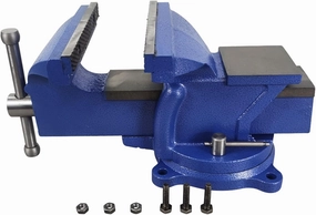 INTBUYING 8-inch Bench Vise Clamping Work-piece Heavy Duty Bench Vise with 360 Degree Swivel Locking Base for Home or Business