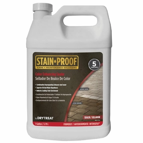Intensifia - - Combination Enhancer and Sealer for Natural Stone, Masonry, Patios, Driveways, Floors, Countertops, Garages, and More - 130832-1 Gallon
