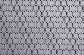 Intro-Tech TO-282F-RT-G Hexomat Front Row 2 pc. Custom Fit Auto Floor Mats for Select Toyota RAV-4 Models - Rubber-Like Compound, Gray