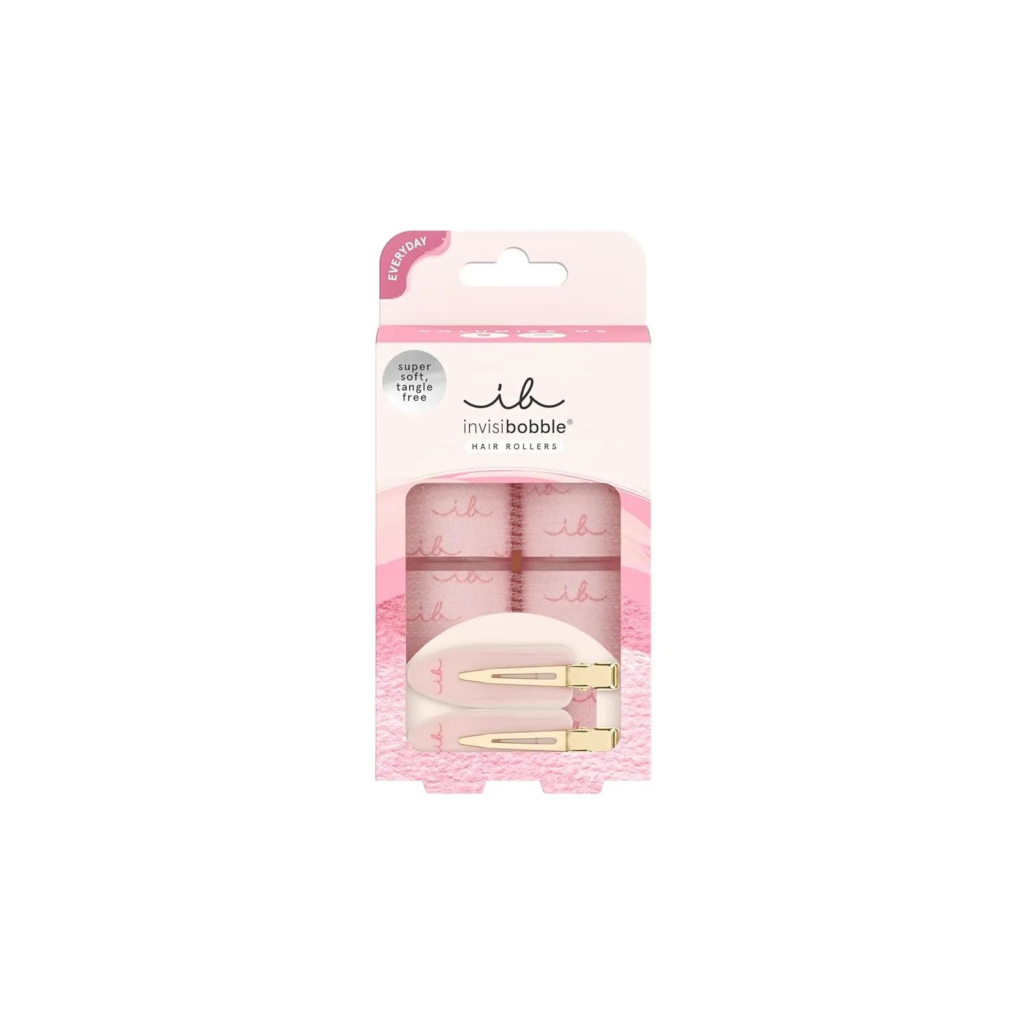 invisibobble – Volumize Me Set – 6-Piece Hair Styling Kit with Gentle Curlers & Creaseless Hair Clips for Effortless Volume – Trendy Look, Healthy Hair, Natural Curls