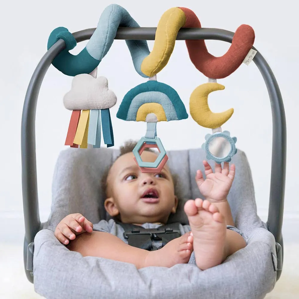 *Itzy Ritzy Bitzy Bespoke Car Seat Spiral Activity Toy - Rainbow