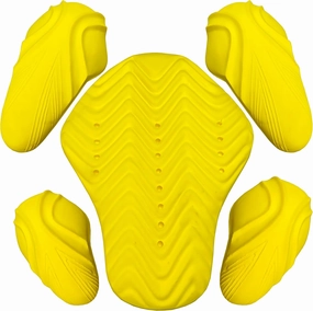 Jackets 4 Bikes CE Level 2 Back, Elbow and Shoulder Certified Armor Pads 5 PC Set, Motorcycle Armor Protector Inserts for Motorcycle Jackets Unisex
