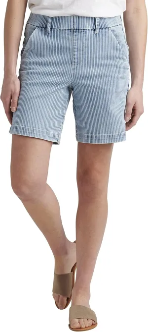 JAG Jeans Women's Maddie Mid Rise 8" Pull-on Short