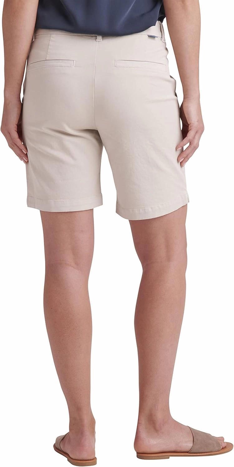 JAG Jeans Women's Maddie Mid Rise 8" Pull-on Short