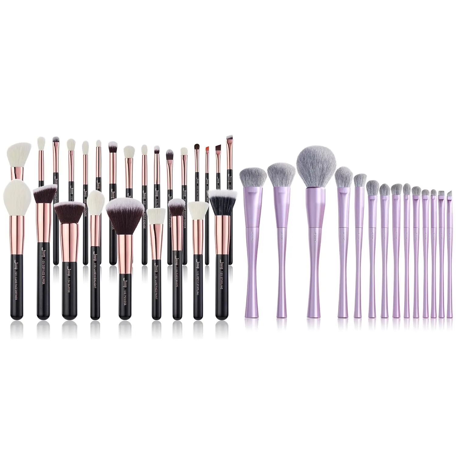 Jessup Brand 25pcs Professional Makeup Brush Set T155 Bundled with Makeup Brushes Set Professional T512