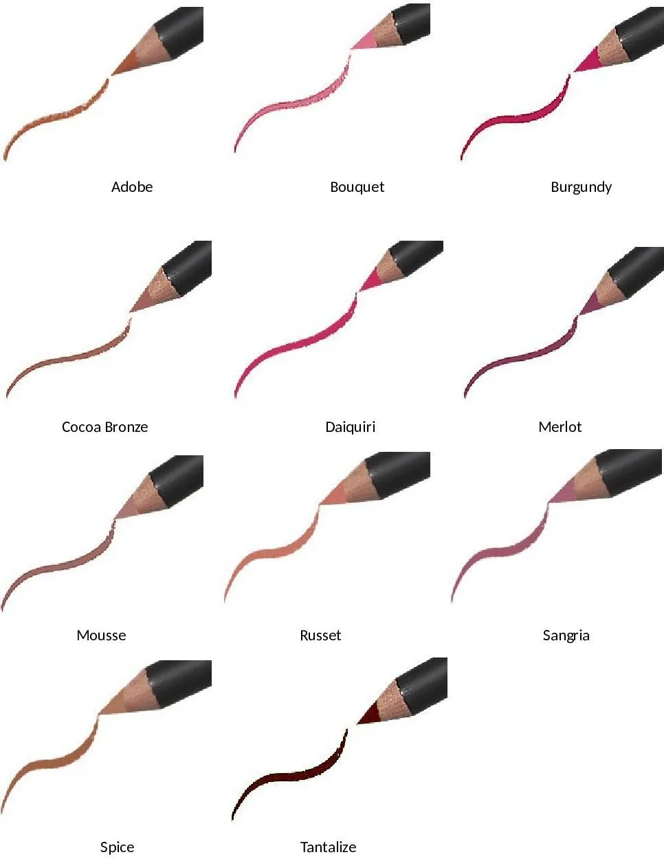 Jolie Slim Lip Pencil Classic Lipliner Definer (Sangria)