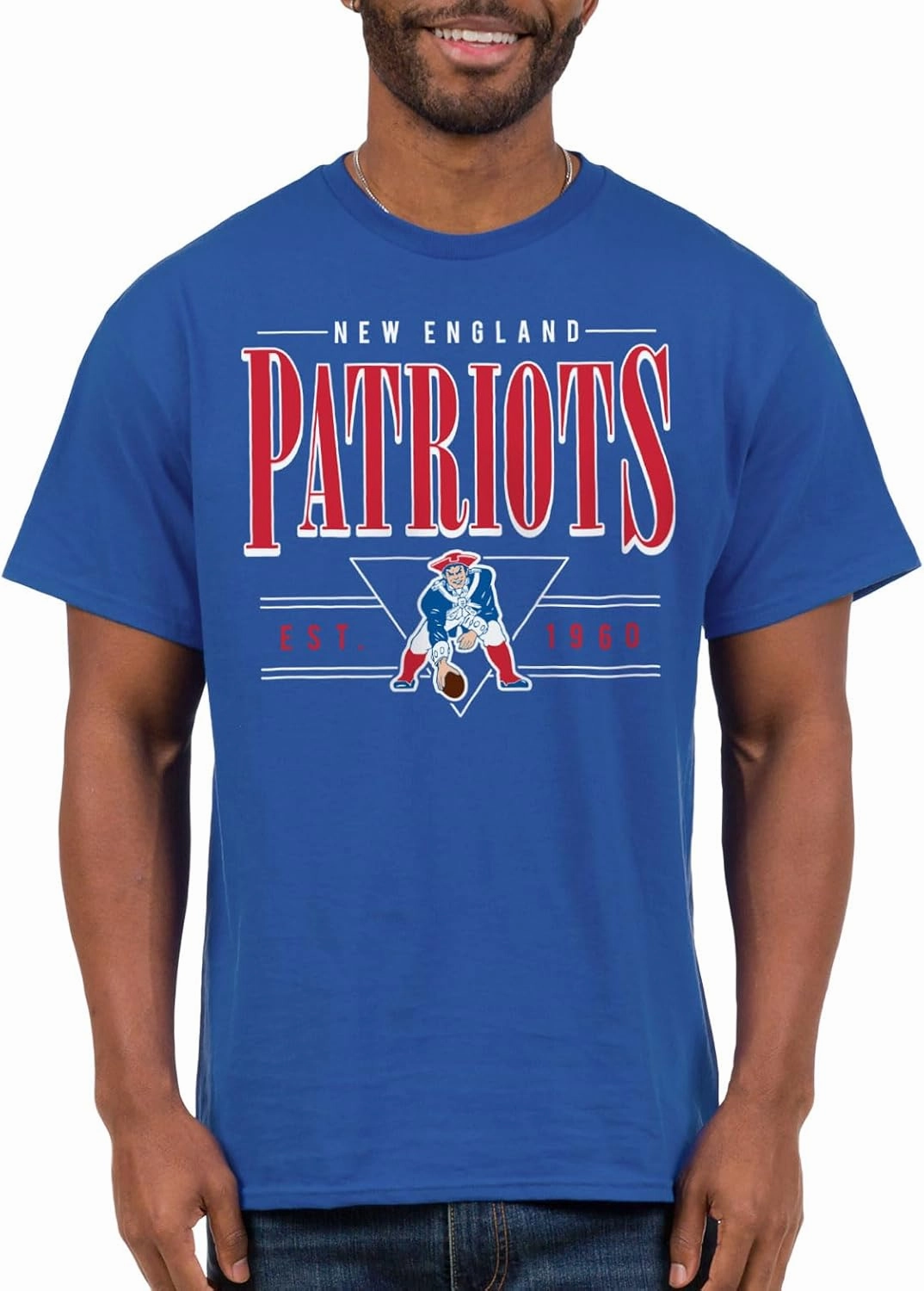 Junk Food Men's x NFL Established Retro-Adult Short Sleeve Fan Tee Women-Officially Licensed