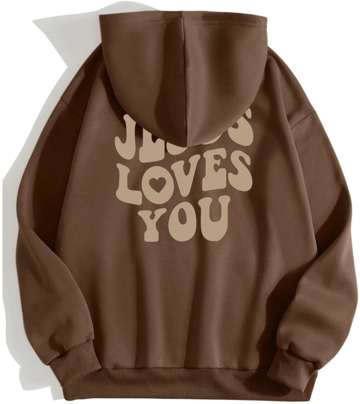 Juses Loves You Sweatshirt Faith Can Move Mountains Christian Sweatshirt for Women with Hood Jesus Is King Christ