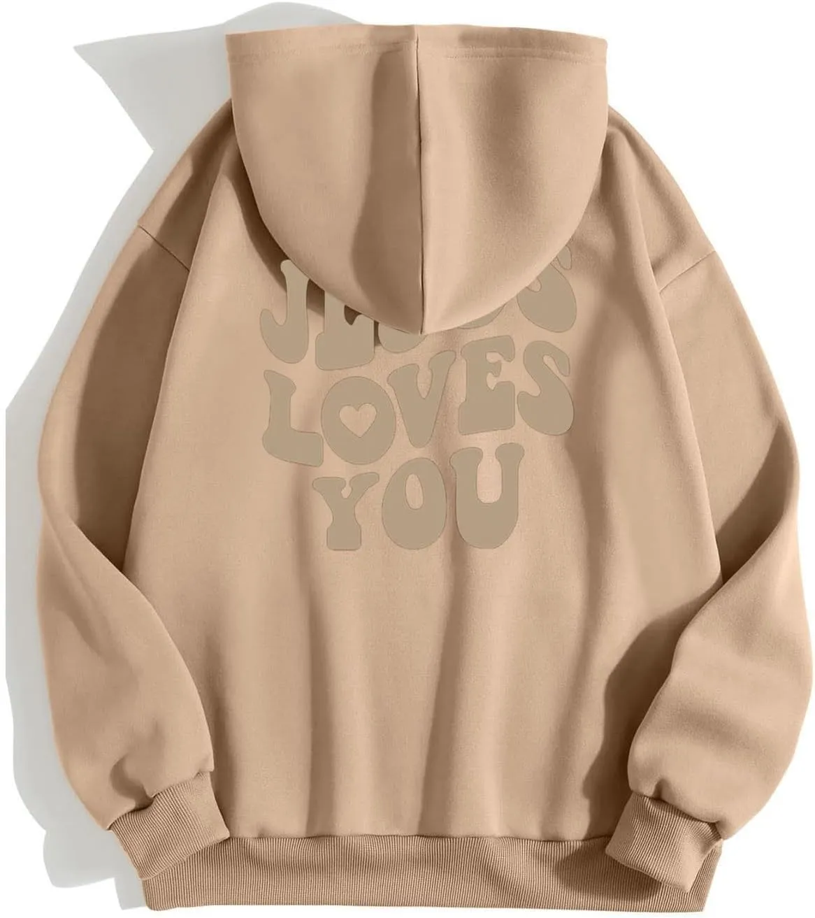 Juses Loves You Sweatshirt Faith Can Move Mountains Christian Sweatshirt for Women with Hood Jesus Is King Christ