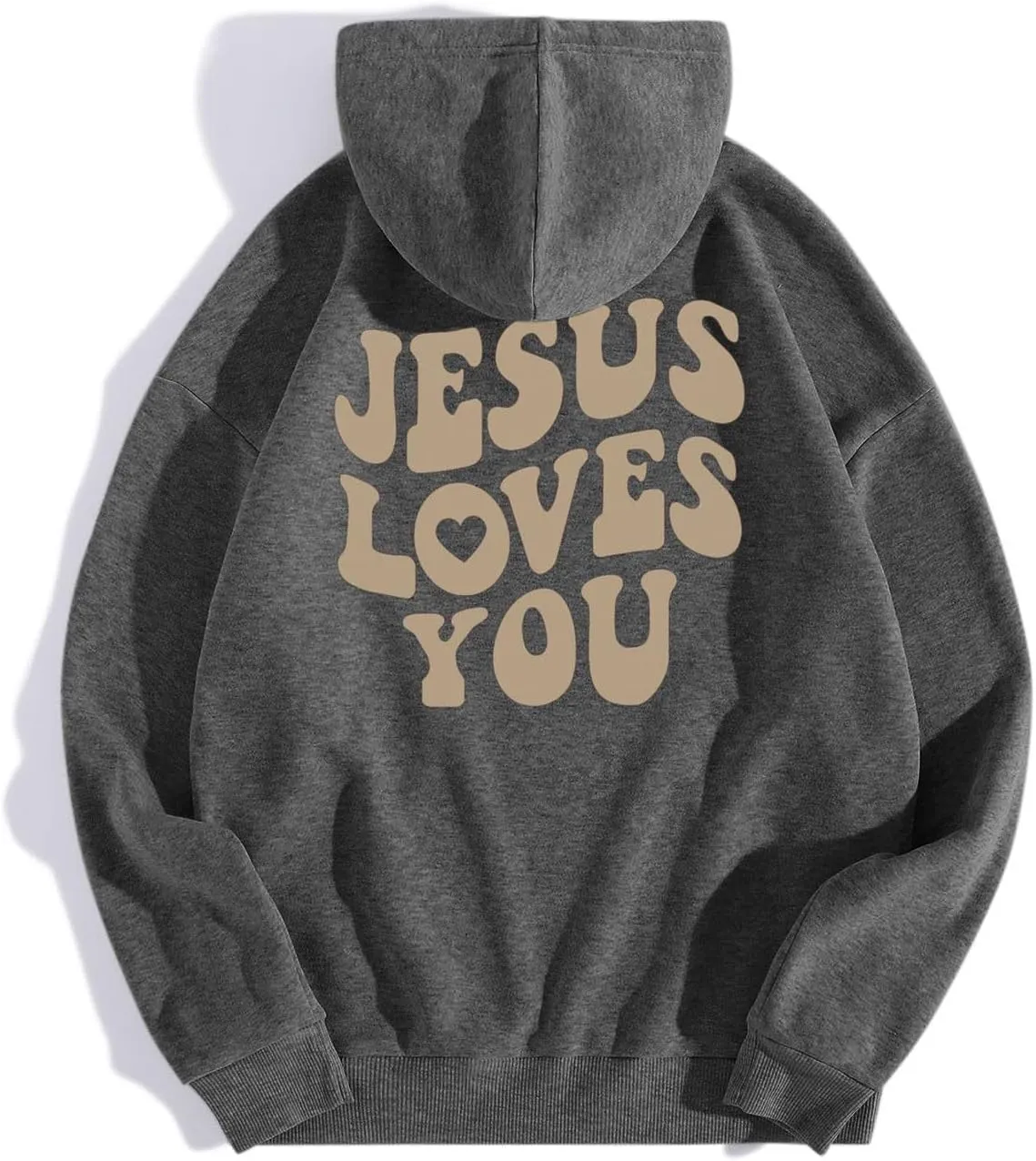 Juses Loves You Sweatshirt Faith Can Move Mountains Christian Sweatshirt for Women with Hood Jesus Is King Christ