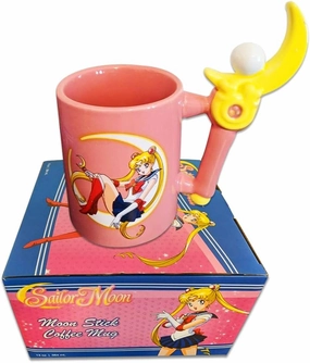 JUST FUNKY Sailor Moon Coffee Mug | 3D Molded Pink colored Ceramic Coffee Mug | Set of 1 | Anime Mug| Sailor Moon Mug |Kitchen Stuff | 13Oz Coffee Mug