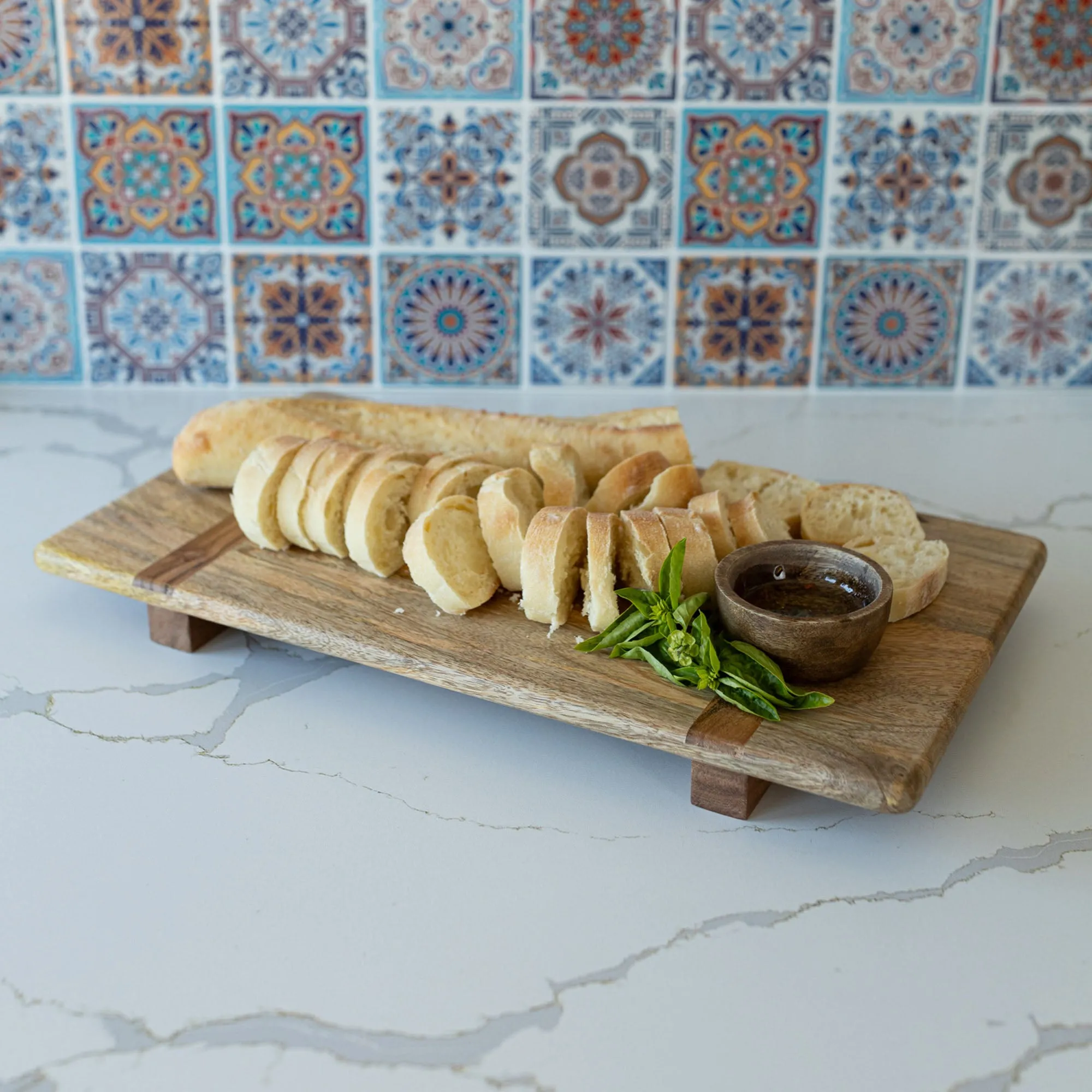 KAILA FOOTED WOOD SERVING BOARDS, SET OF 3 (MIN 1)