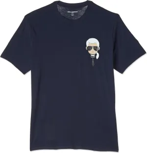 Karl Lagerfeld Paris Men's Classic Karl Character Short Sleeve Crew Neck T-Shirt