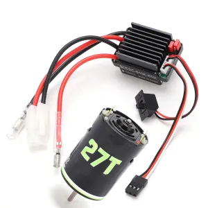 Keenso 540 Brushed Motor 320A ESC Combo Set with Copper Windings Low Friction, for RC Crawler Trucks Drift Cars (27T)