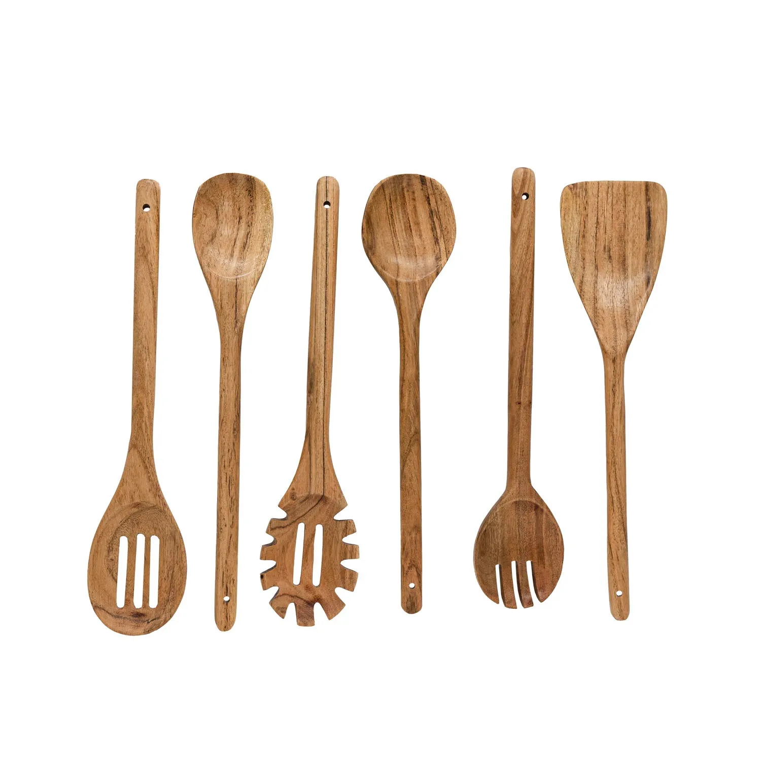 KENDAL WOODEN SERVING UTENSILS, SET OF 6 (MIN 2)