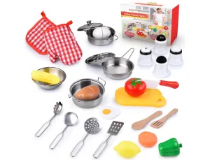 Kids' 24-Piece Kitchen Toy Set