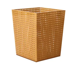 Kim Seybert Reed Waste Basket in Natural