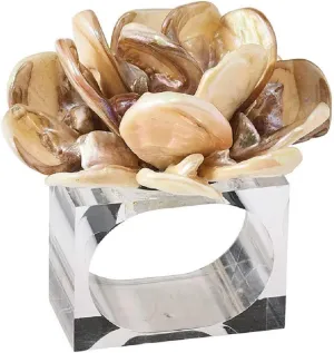 Kim Seybert Tahiti Napkin Rings, Natural, Set of 4