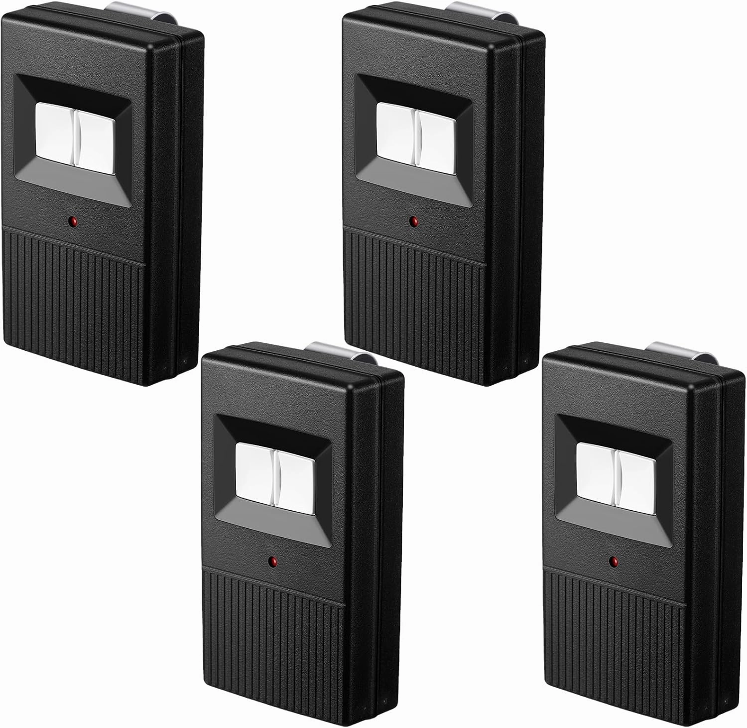 Kingdder 4 Pcs 8 Dip Switch Garage Door Remote Two Button Garage Remote Compatible with Linear Delta 3 (DT DTA DTD DTC DNT00002A) Opener 310mhz, Control 2 Different Doors Simultaneously