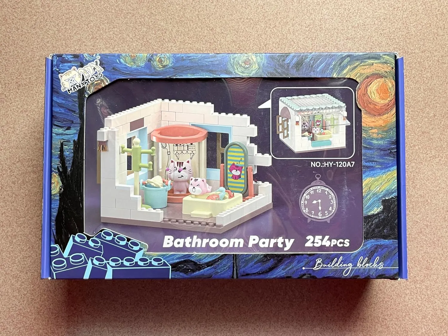 Kitty Town Building Set.Kitty Town Blocks (HY-120A7)