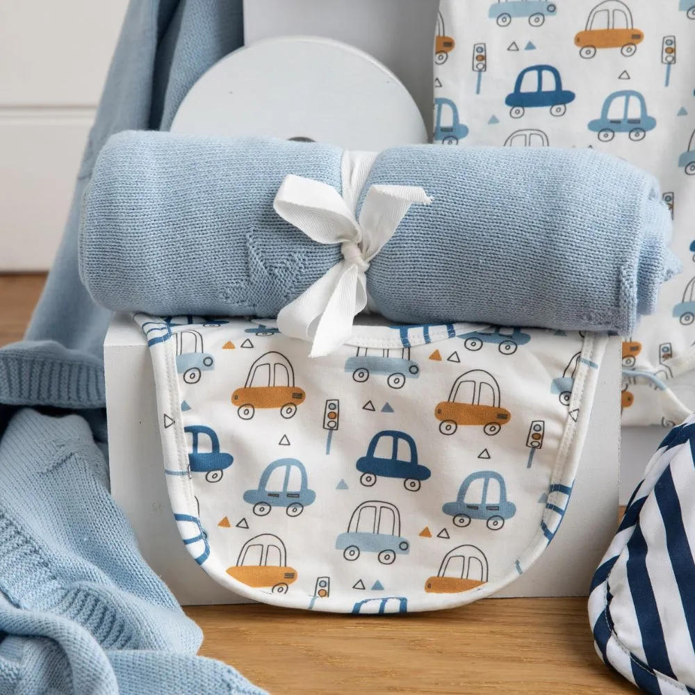 Knitted Classic Baby Boy Hamper