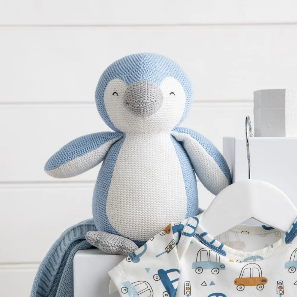 Knitted Classic Baby Boy Hamper