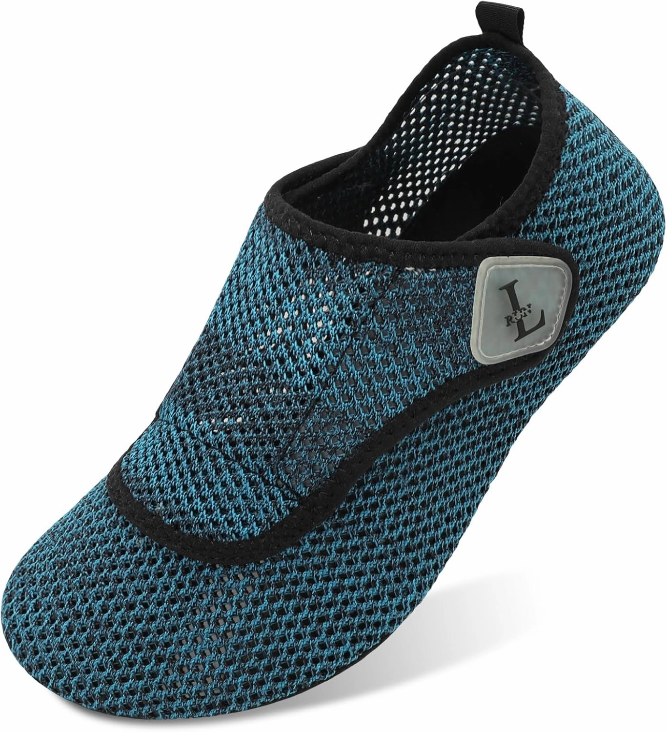 L-RUN Womens Mens Water Shoes Wide Toe Barefoot Swim Shoes for Beach Pool Sand Yoga Quick Dry Adluts Aqua Sock Non Slip