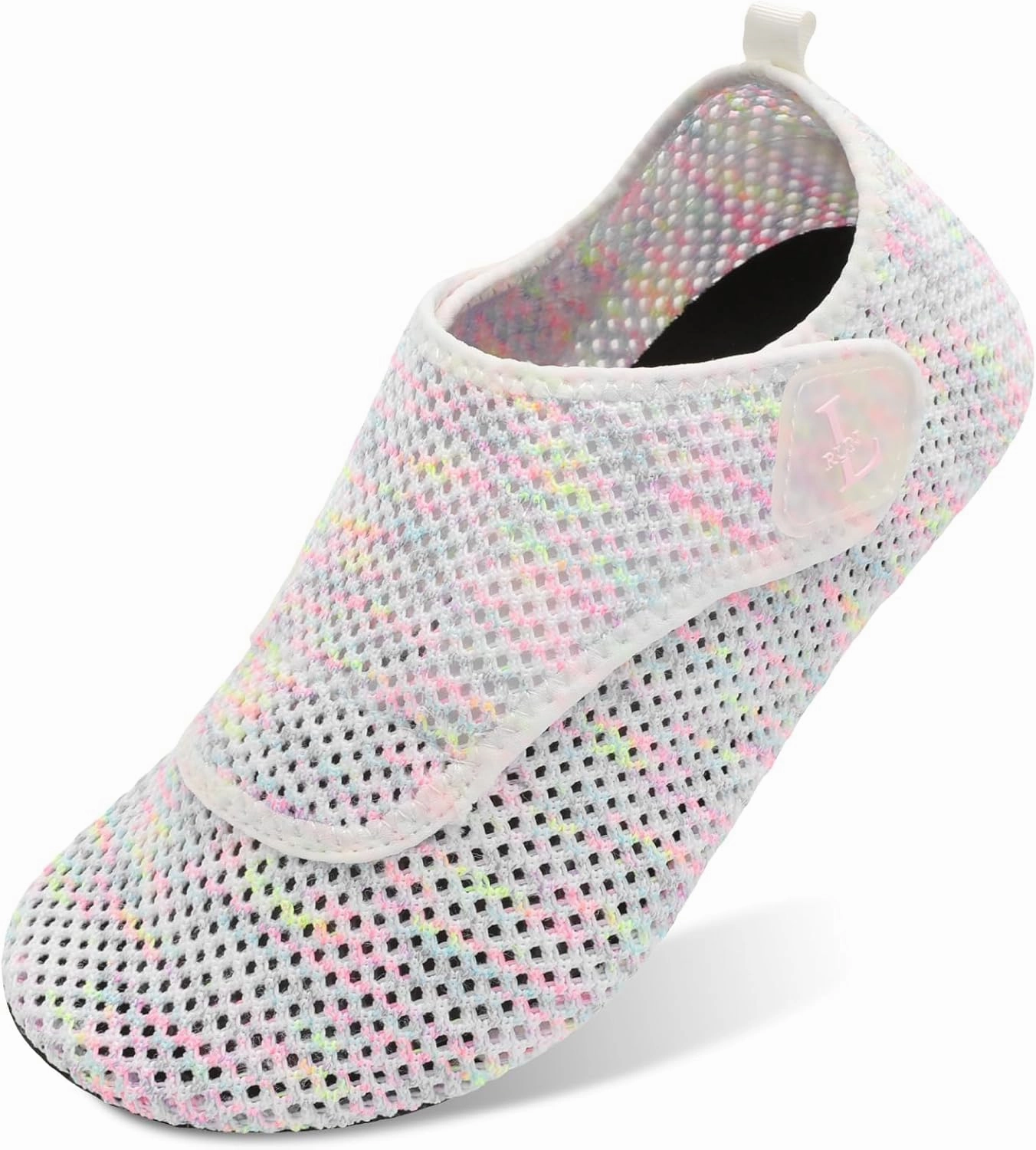 L-RUN Womens Mens Water Shoes Wide Toe Barefoot Swim Shoes for Beach Pool Sand Yoga Quick Dry Adluts Aqua Sock Non Slip