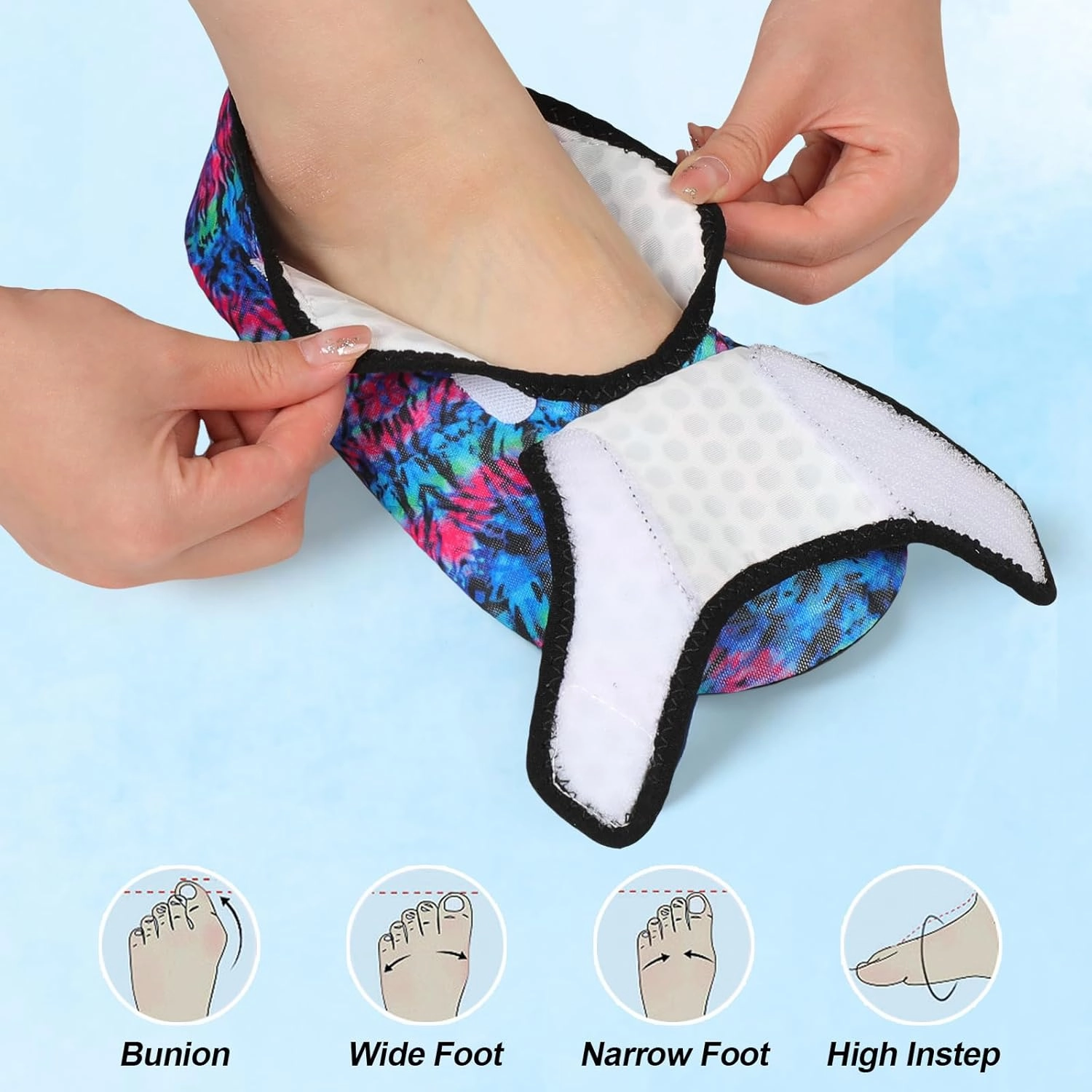L-RUN Womens Mens Water Shoes Wide Toe Barefoot Swim Shoes for Beach Pool Sand Yoga Quick Dry Adluts Aqua Sock Non Slip