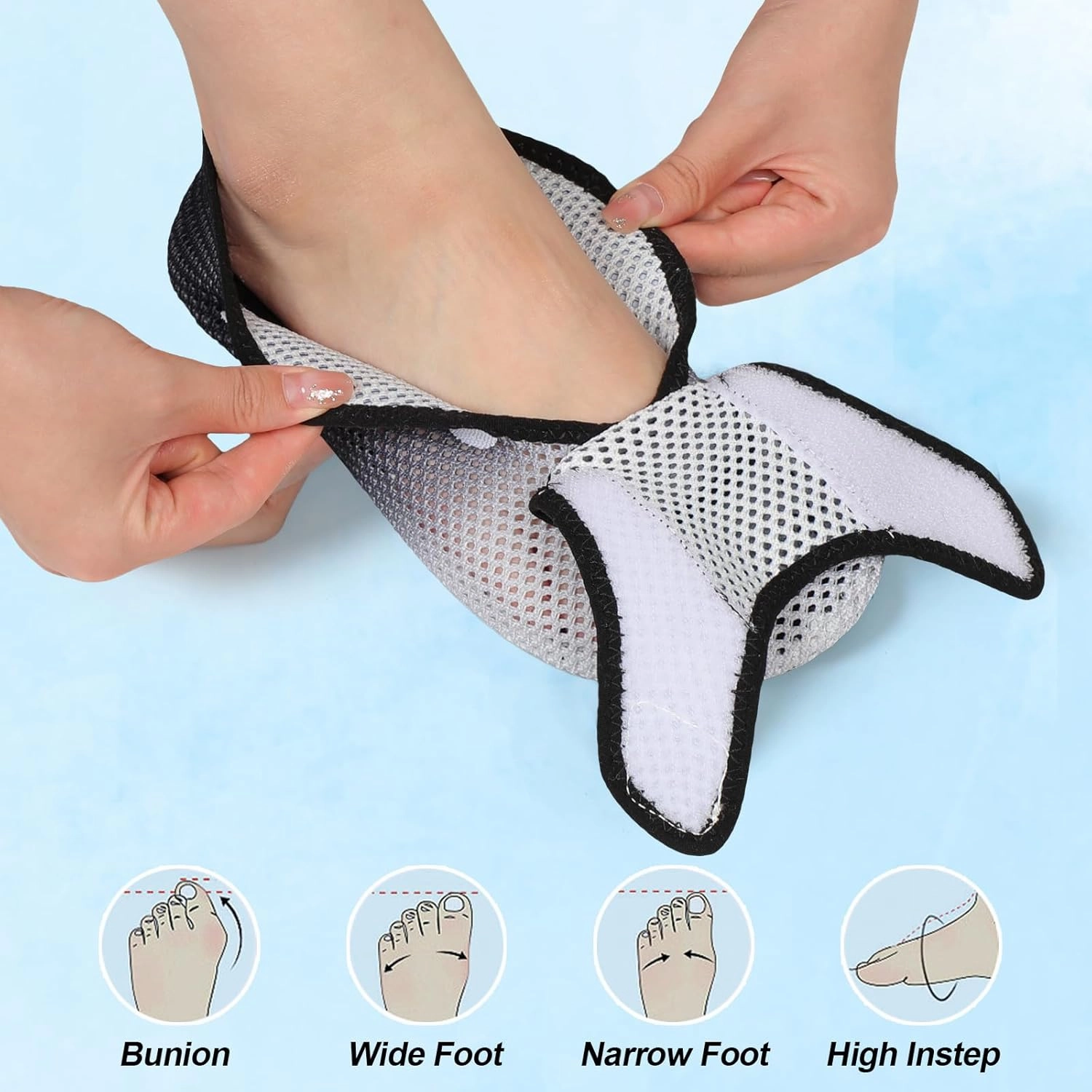 L-RUN Womens Mens Water Shoes Wide Toe Barefoot Swim Shoes for Beach Pool Sand Yoga Quick Dry Adluts Aqua Sock Non Slip