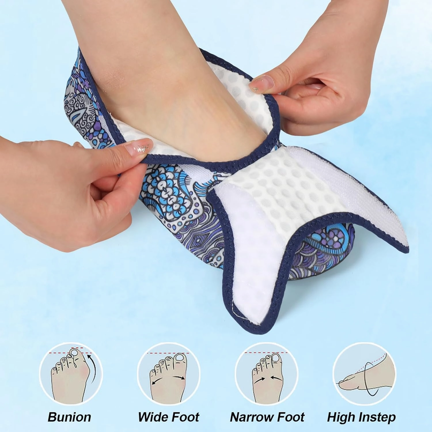 L-RUN Womens Mens Water Shoes Wide Toe Barefoot Swim Shoes for Beach Pool Sand Yoga Quick Dry Adluts Aqua Sock Non Slip