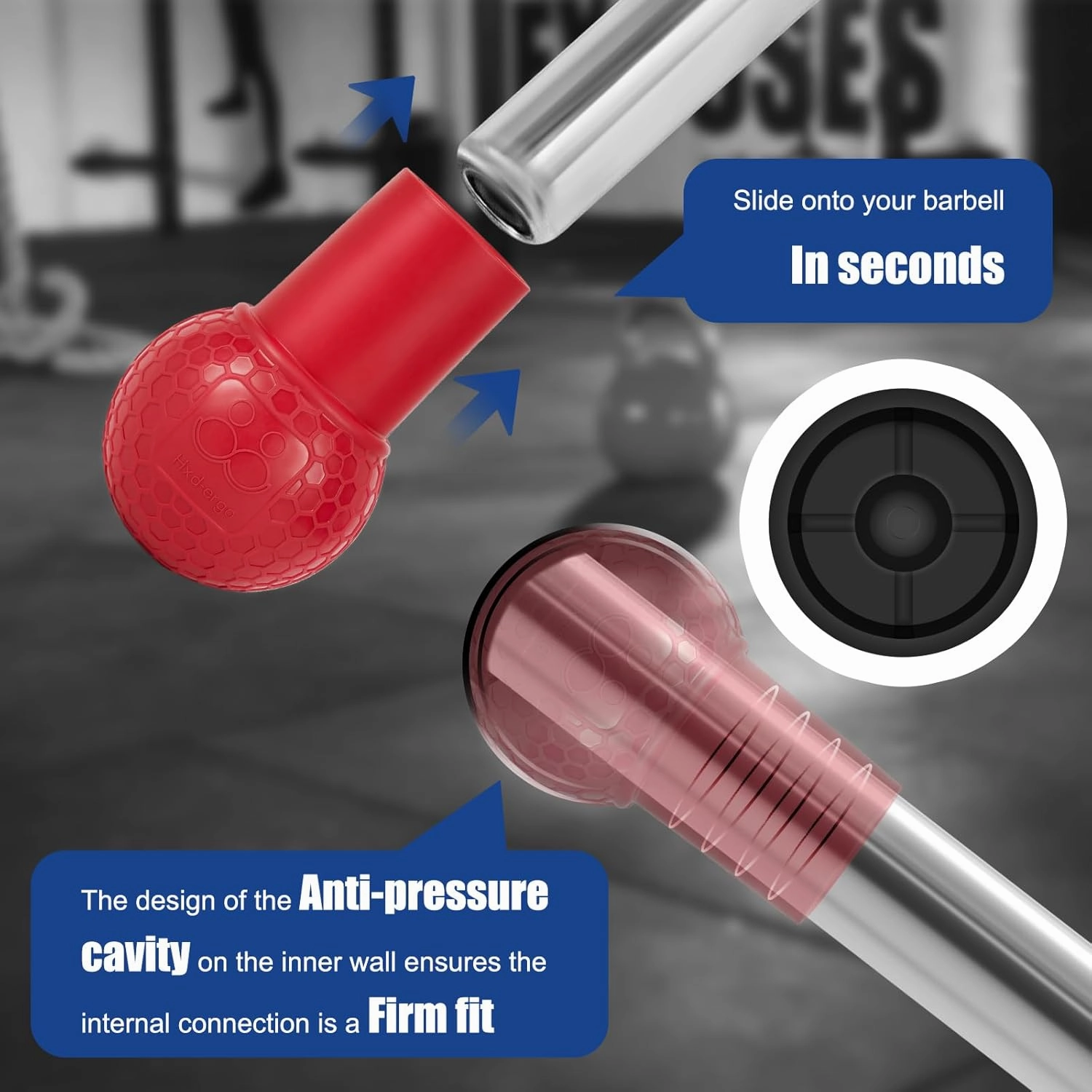Landmine Attachment for Barbell, T Bar Row Attachment Fits 2 Inch Olympic Bars,Barbell Landmine Attachment for Press, Row, Spin, Split Squats