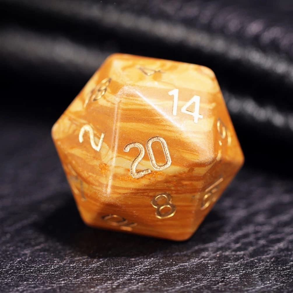 LANGWEI D&D Dice Set Pretty Natural Gem Board Game Polyhedral Dice, Role Playing Dice Set for TRPG, DND Dungeons and Dragons Table Games, Creative Gifts