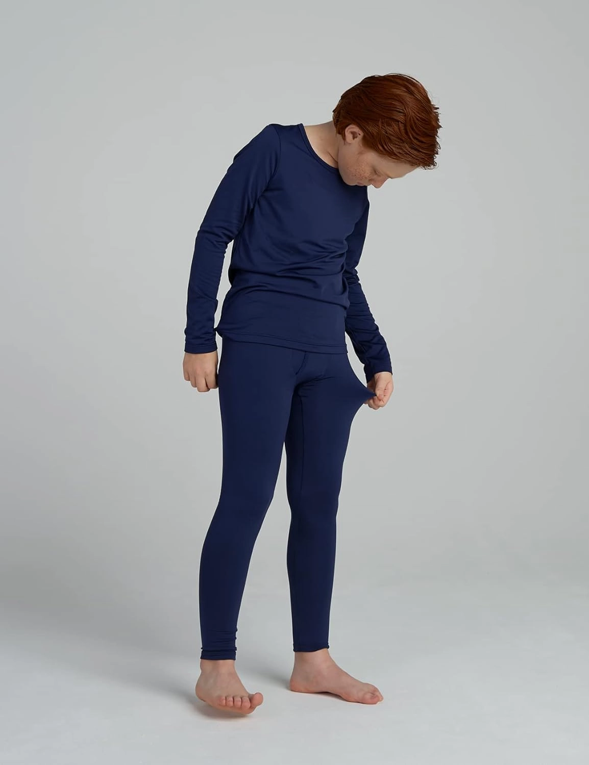 LAPASA Boys Thermal Underwear Set Fleece Lined Long John Base Layer Top & Bottom Ski Winter Extreme Cold B03