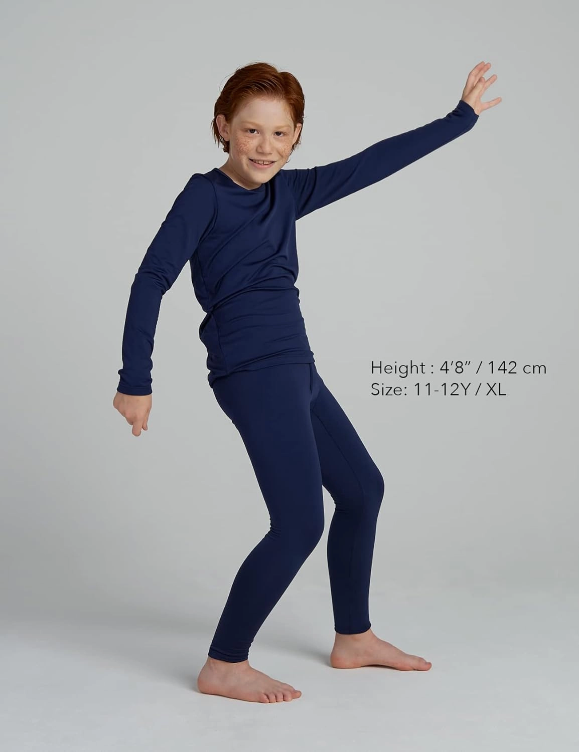 LAPASA Boys Thermal Underwear Set Fleece Lined Long John Base Layer Top & Bottom Ski Winter Extreme Cold B03