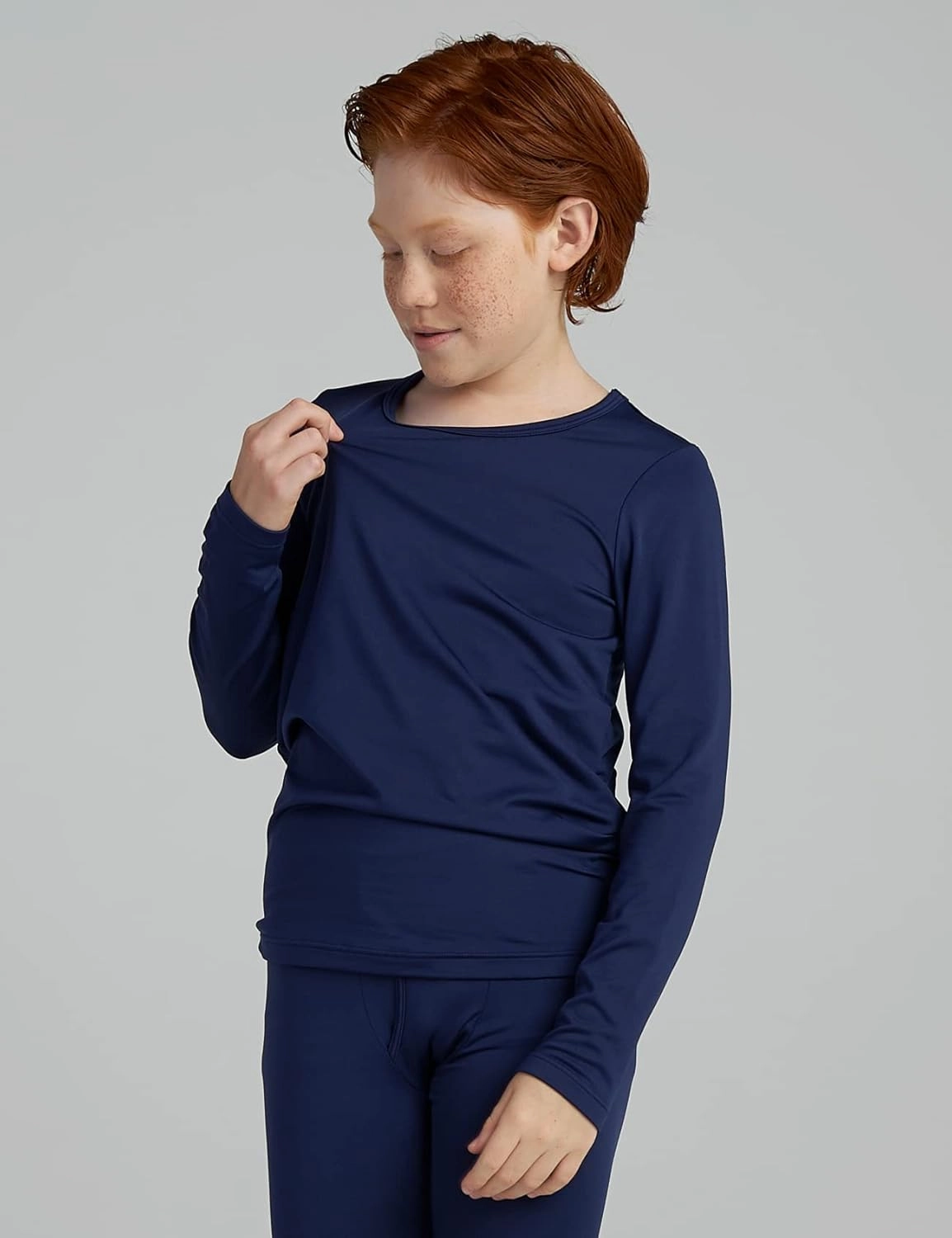 LAPASA Boys Thermal Underwear Set Fleece Lined Long John Base Layer Top & Bottom Ski Winter Extreme Cold B03