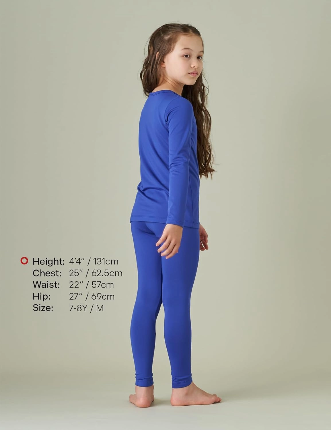 LAPASA Girls Thermal Underwear Set Fleece Lined Long John Base Layer Top & Bottom Ski Winter Extreme Cold Warm G03