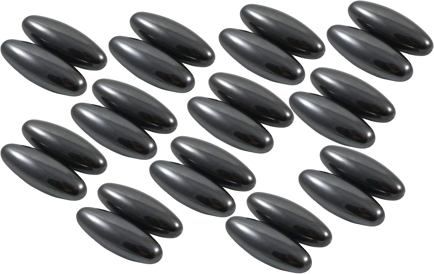 Large 2.5" Magnetic Rattlesnake Egg Buzz Noise-Making Toy - Singing Clanking Strong Magnet Noisemaker - Novelty Toy - Science Party Favors (12 Sets (24 Magnets))
