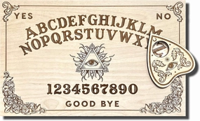Large Wooden Spirit Board -Handmade Talking Spirit Board with Wooden Planchette - Handmade Wooden Premium Quality Talking Board (Large All Seeing Eye Board)