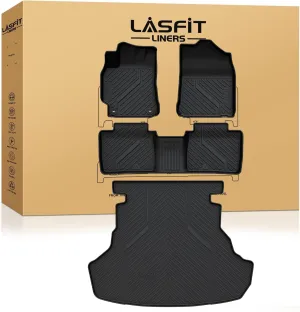 LASFIT Floor Mats for Toyota Camry 2017 2016 2015 2014 2013 2012 LE/SE/XLE/XSE, Custom Fit TPE All Weather Floor Liners for Camry 2012-2017 1st & 2nd Row Car Mats, Black