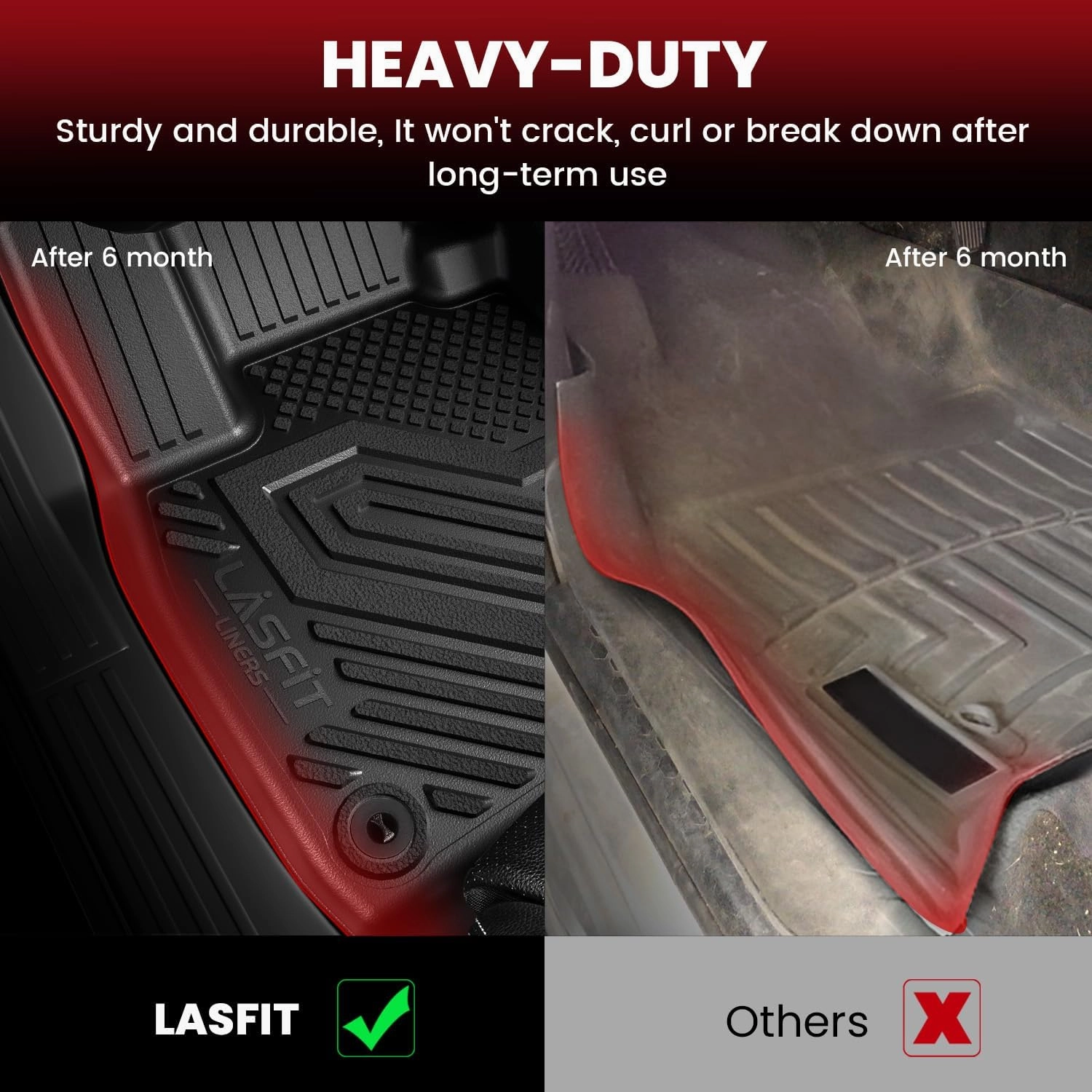 LASFIT Floor Mats & Cargo Mat Fit for Mazda CX30 2025 2024 2023 2022 2021 2020, Custom Fit TPE All Weather Car Mats Floor Liners & Trunk Mat Full Set Floor Mats for Mazda CX-30 2020-2025, Black