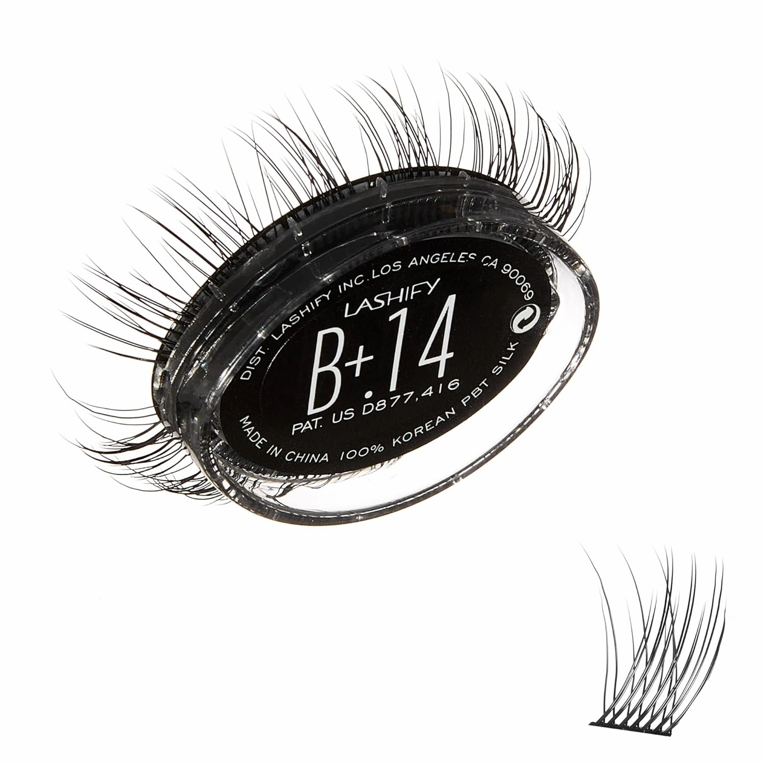 Lashify Bold Plus  14mm Gossamer Eyelash Extensions Refill in Black, Easy DIY False Lashes for the Most Delicate, Natural and Long Lasting Look