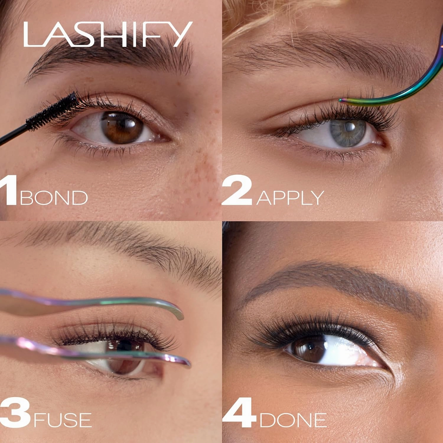 Lashify Bold Plus  14mm Gossamer Eyelash Extensions Refill in Black, Easy DIY False Lashes for the Most Delicate, Natural and Long Lasting Look